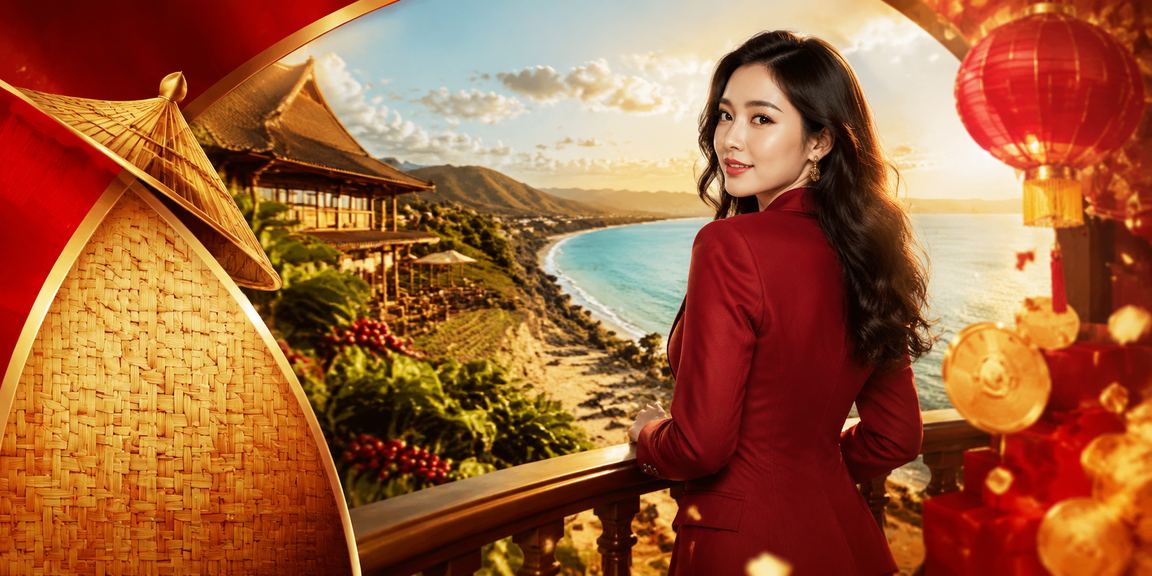 Cảnh sắc Buôn Ma Thuột kết hợp hình ảnh cược trực tuyến phong cách nón lá